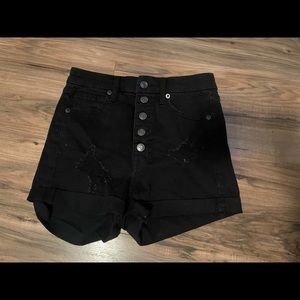 NWOT black jean shorts